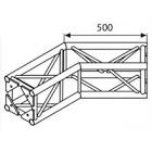 Ферма черная квадратна 30см двойной угол LITEC ST30SA QUAD CORNER 2W black