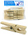 Прищепки деревянные в упаковке по 36шт